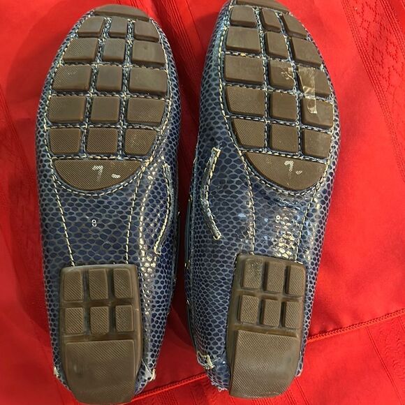 Marc Joseph Royal Blue Textured Loafers Size 8 - Picture 7 of 8